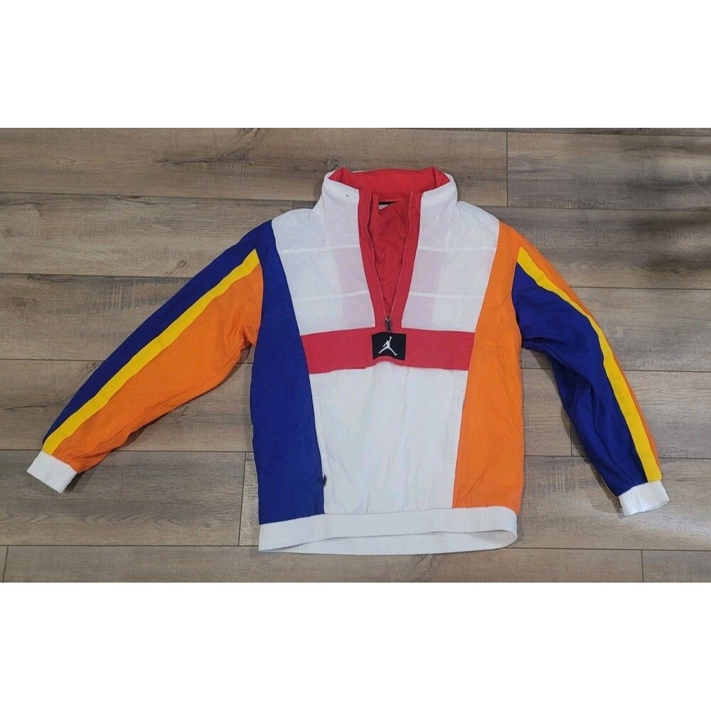 Nike Air Jordan Mens Large Wings Windwear Packable Jacket Hooded Windbreaker 1/4